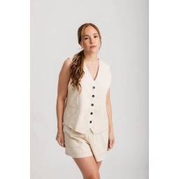 SET CHALECO+SHORT DAMA