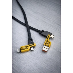 CABLE DOBLE FICHA USB A-C C-IPHONE X300