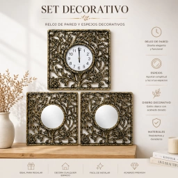 SET RELOJ+ESPEJOSX16