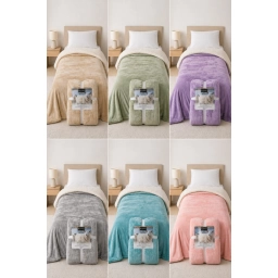 MANTA POLAR CON CORDERITO 1 PLAZA